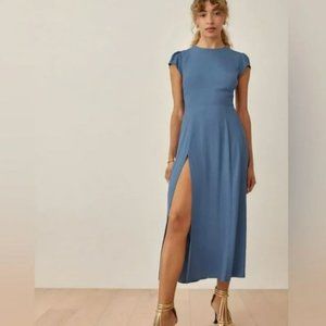 NWOT Reformation Gavin Dress - Morning Glory blue (Size: 6)